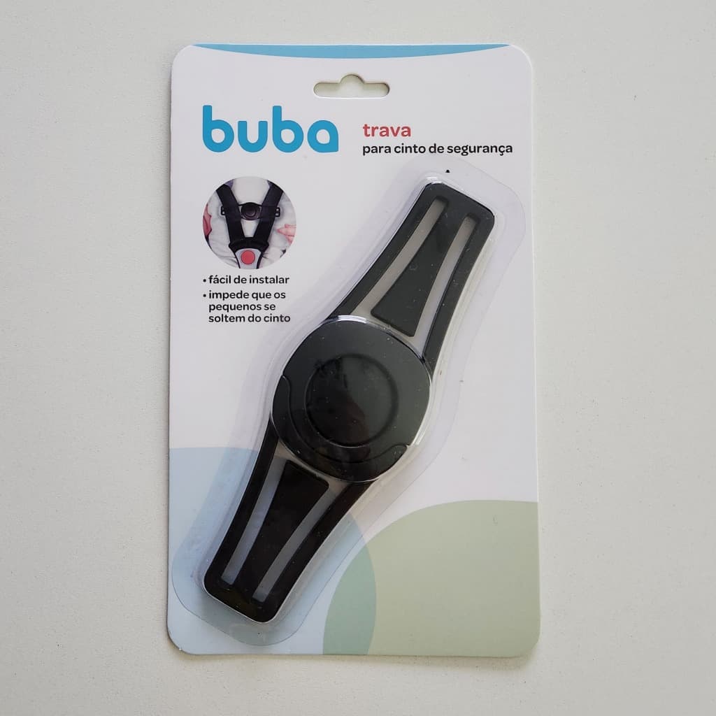 Trava para Cinto de Segurança Buba Cadeirinha de Bebê Infantil e Kit 02 Protetores Solar Buba Blackout Carro Ventosa