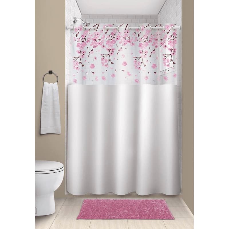 Cortina para Box De banheiro antimofo com ilhós impermeável Envio Imediato