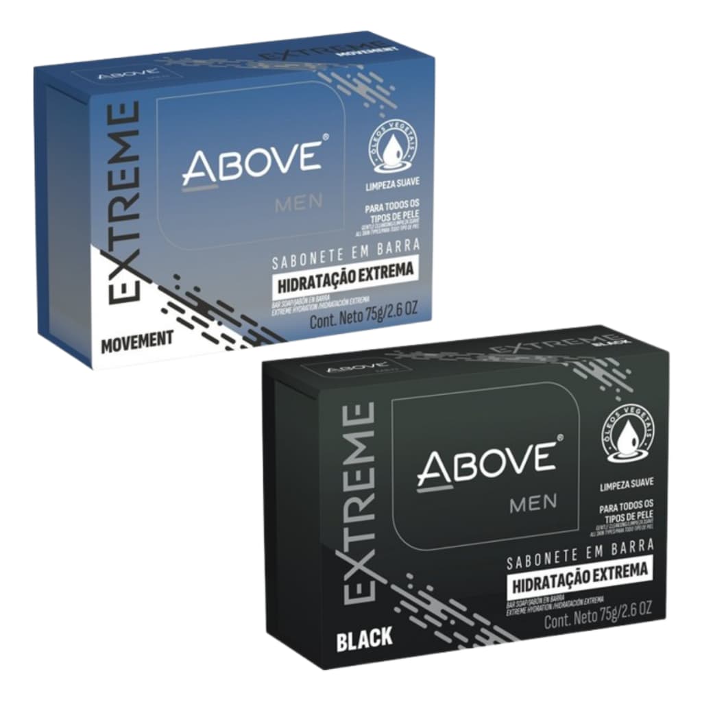 Sabonete Above em Barra Men 75g C/02 Unidades - Escolha a Fragância