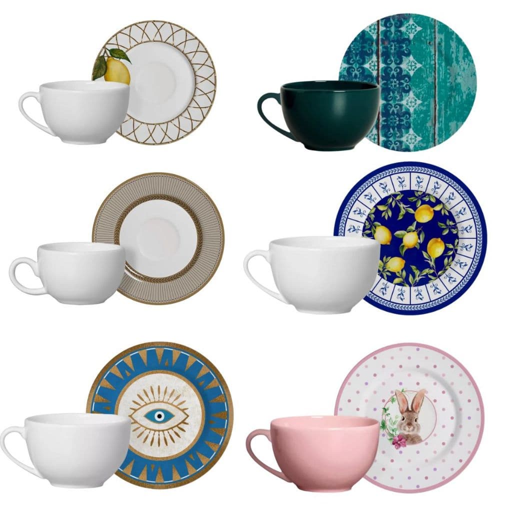 Pires Avulso de Chá Sem Xícara Cerâmica Alleanza Decorativo