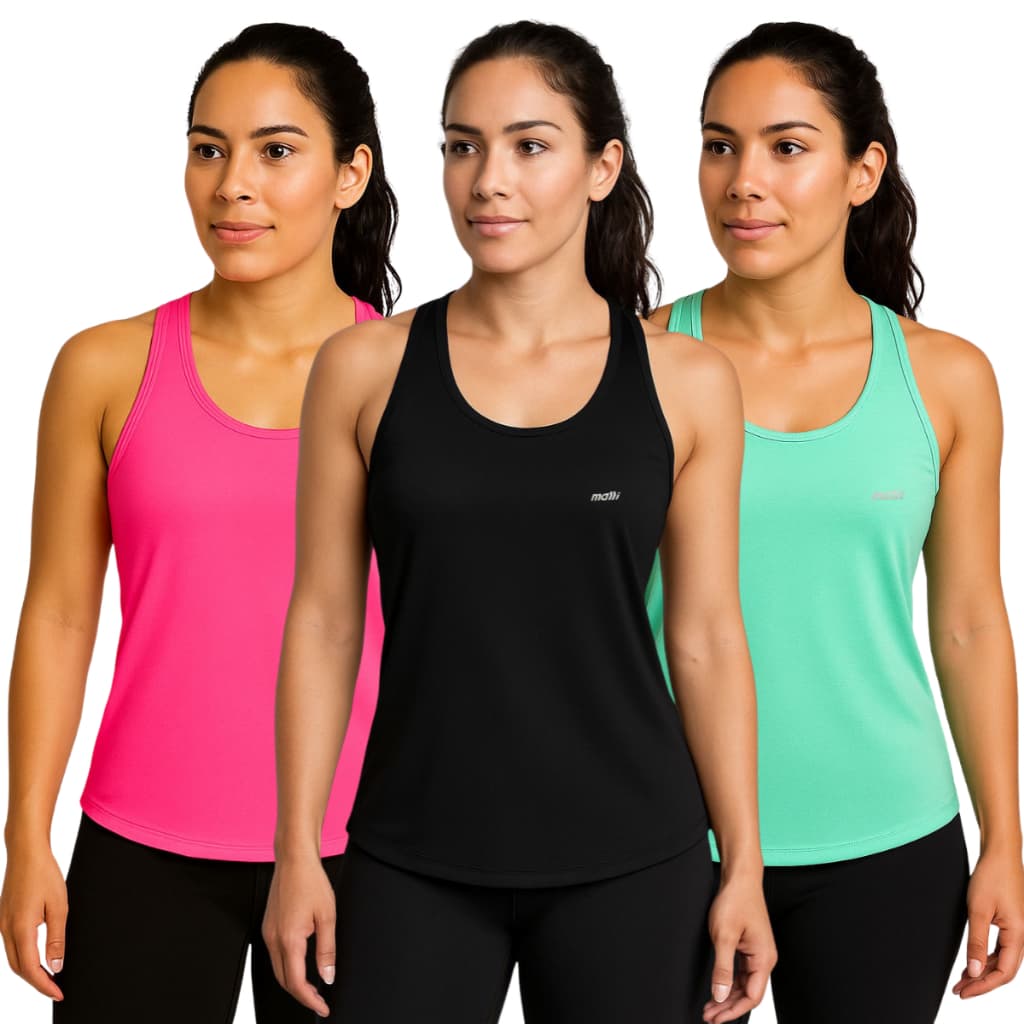 Regata Blusa Feminina DryFit Academia Treino Corrida Fitness Esportiva