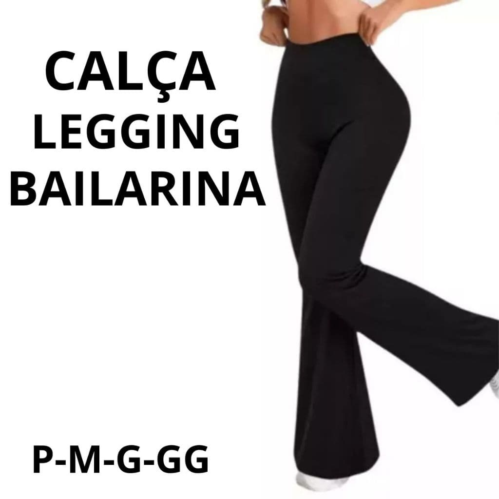 Calça Legging Fler Bailarina Cintura Alta PROMOÇÃO