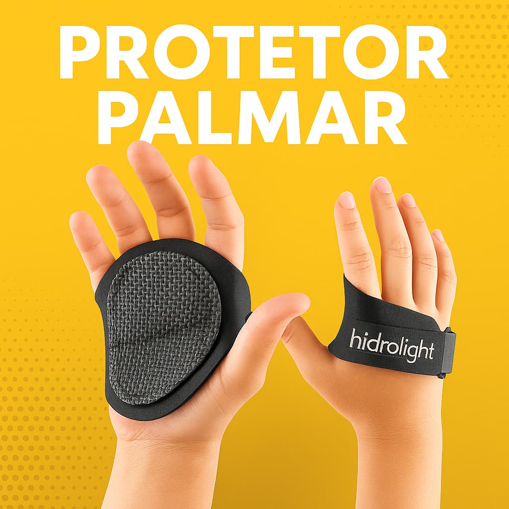 Luva Palmar Hidrolight Mini Palma Preta Contra Calos Para Academia Musculação Crossfit Proteção