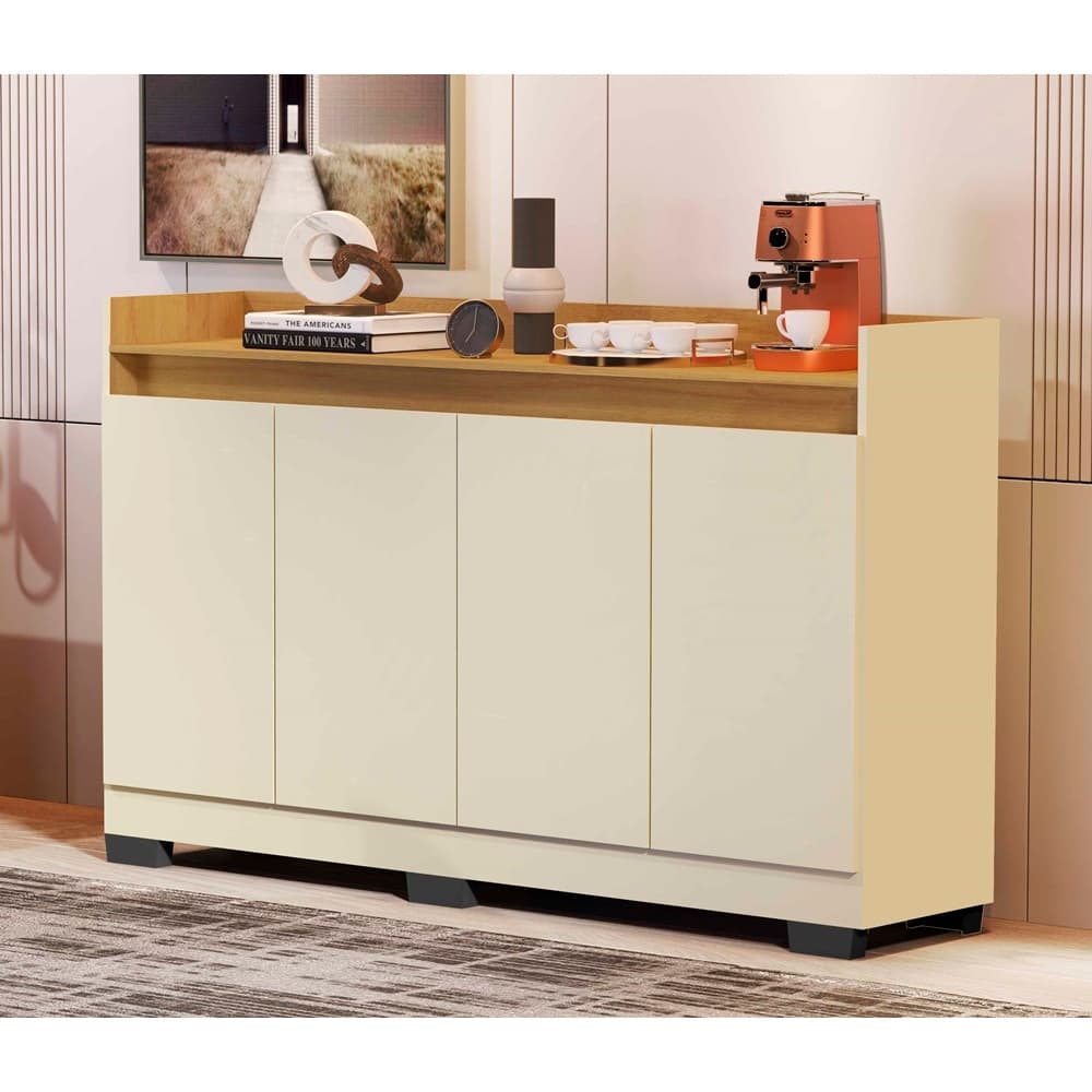 Aparador Buffet Sala Armário Rack Hall de Entrada 3 e 4 Portas Luxo - Várias Cores