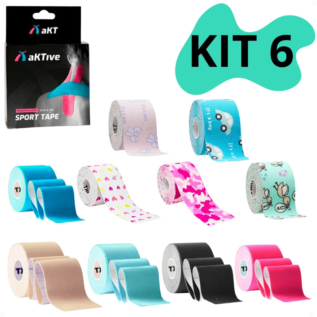 Kinesio Tape Bandagem Elástica Fita Fisioterapia Funcional Adulto Kinesiology Sport Infantil Coluna