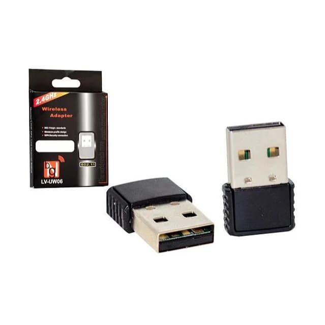 kit 3 2 1Adaptador Wifi Receptor Wireless Para Computador a USB 802.11n 2.4Ghz AU-89