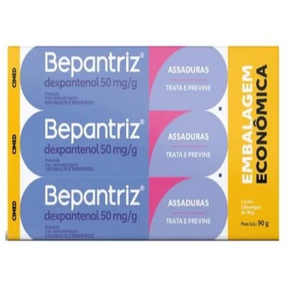 Kit com 3 unidades pomada bepantriz 30g cada