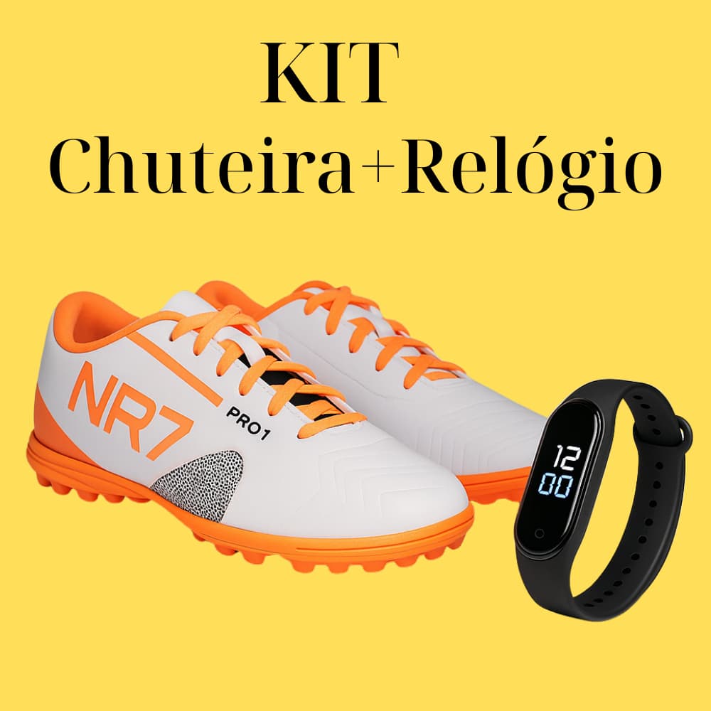 Kit Chuteira+Relógio Digital Super Oferta