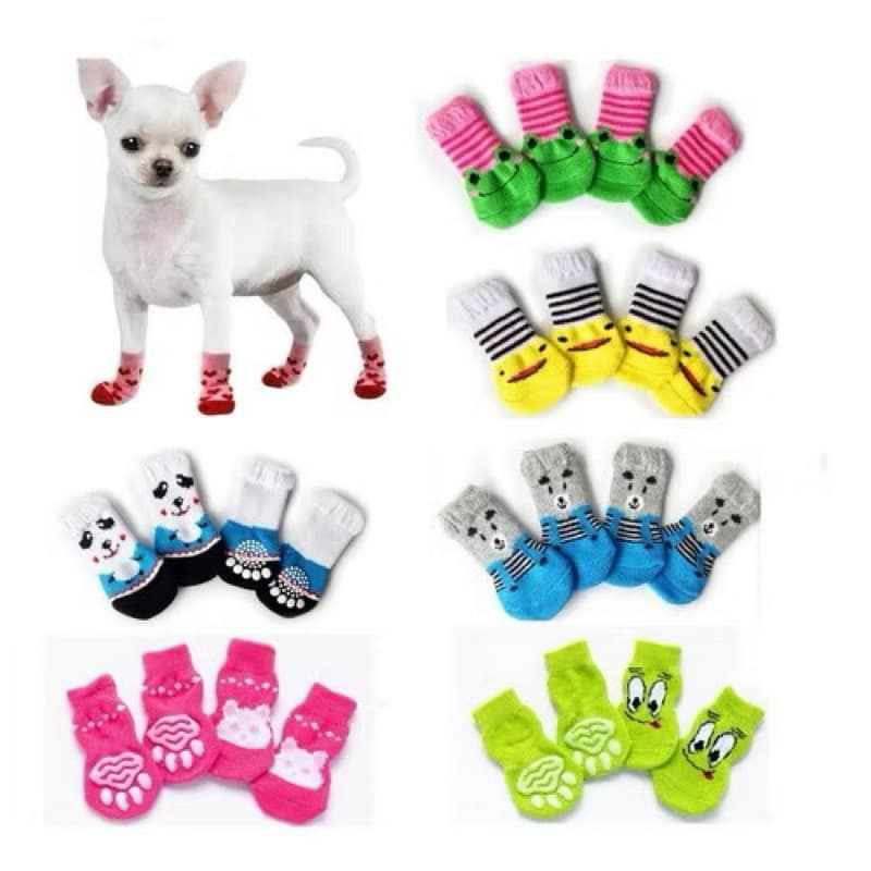 MEIA COLORS ANTIDERRAPANTE CONFORTÁVEL PARA CACHORROS GATOS