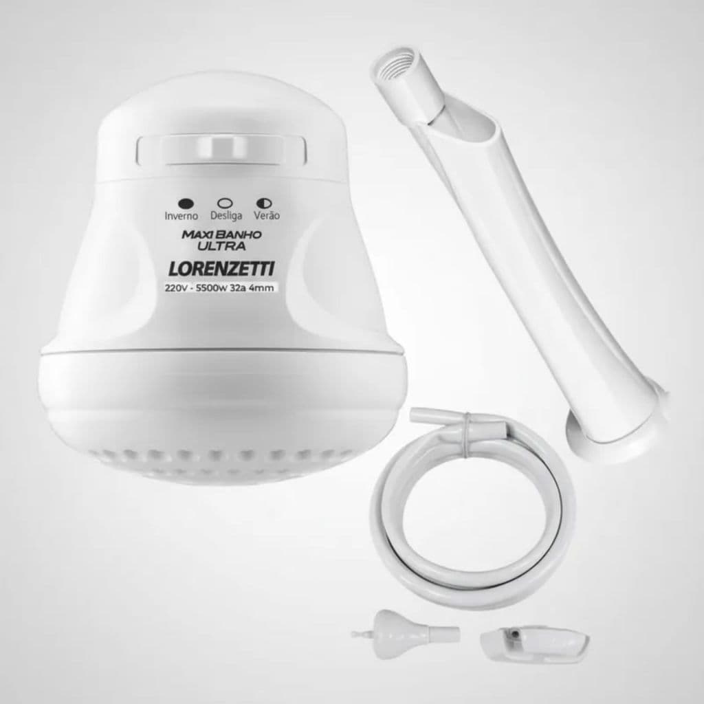 Ducha Lorenzetti Maxi Banho com Cano 220V 5500W – Branco