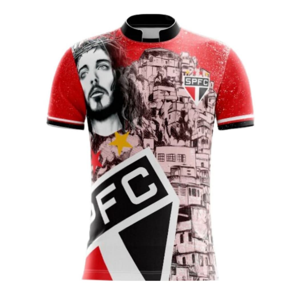 Camisa Do Sao Paulo Tricolor Independente Arte Quebrada