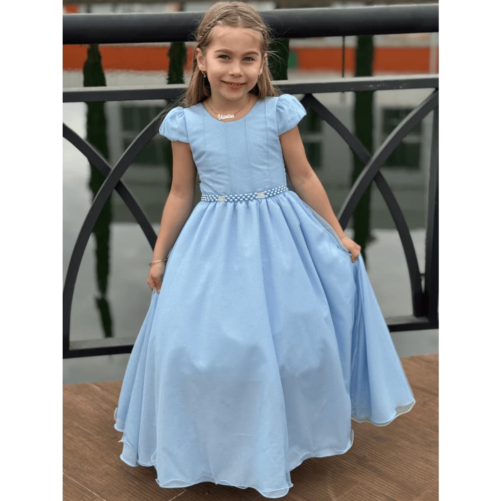 Vestido Infantil Festa Longo Princesa Várias Cores – 4 ao 16