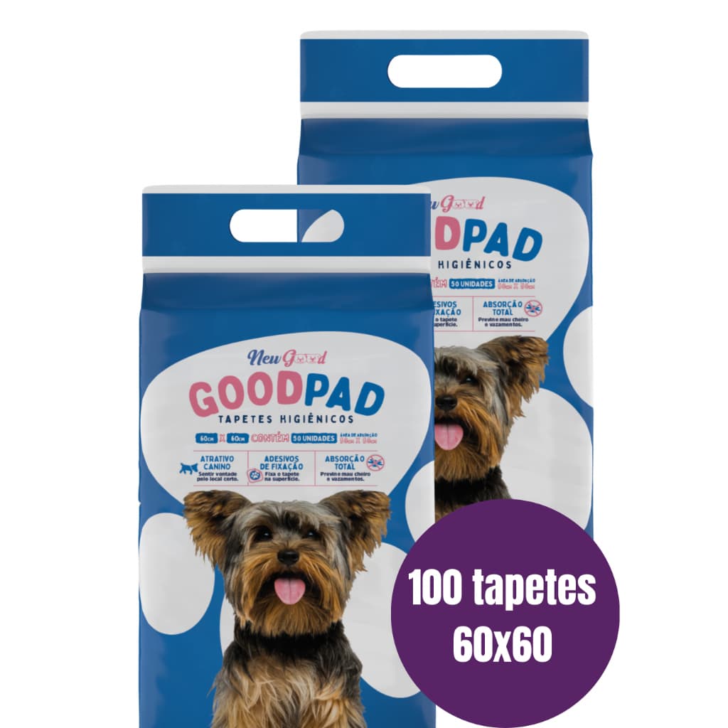 TAPETE HIGIÊNICO PARA CÃES GOOD PAD 60x60 - ENVIO IMEDIATO