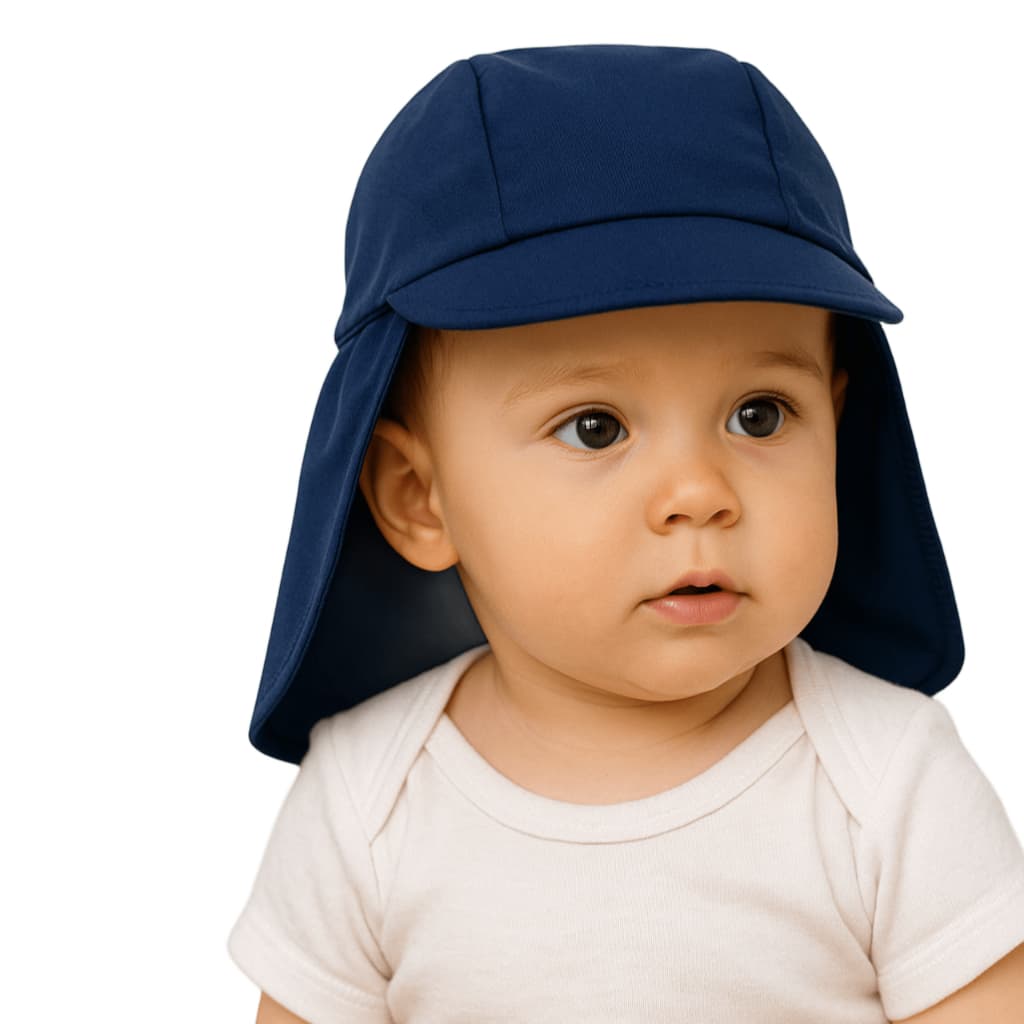 Boné Infantil Chapéu de Bebê com Proteção UV 50+ Moda Praia de Criança Menino Menina