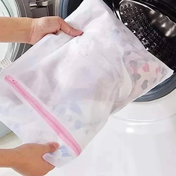 Kit 3 5 10 Sacos Para Lavar Organizar Roupa Delicada Máquina Viagem Com Zíper Íntima Proteger Tecido