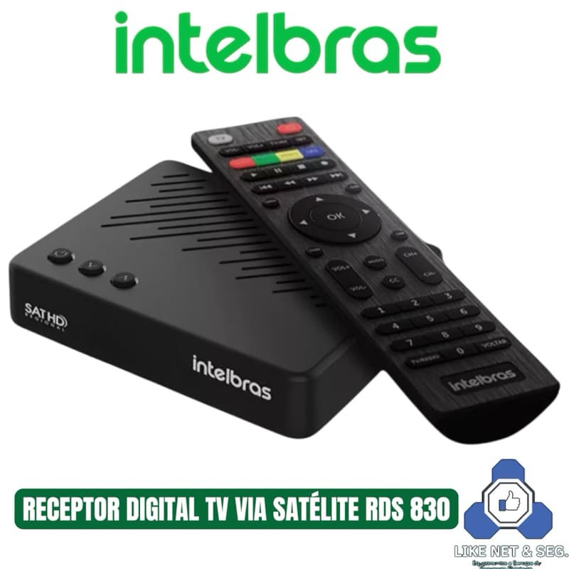 Receptor Digital Tv Via Satelite Intelbras Rds 830 Ckd Alta Definição