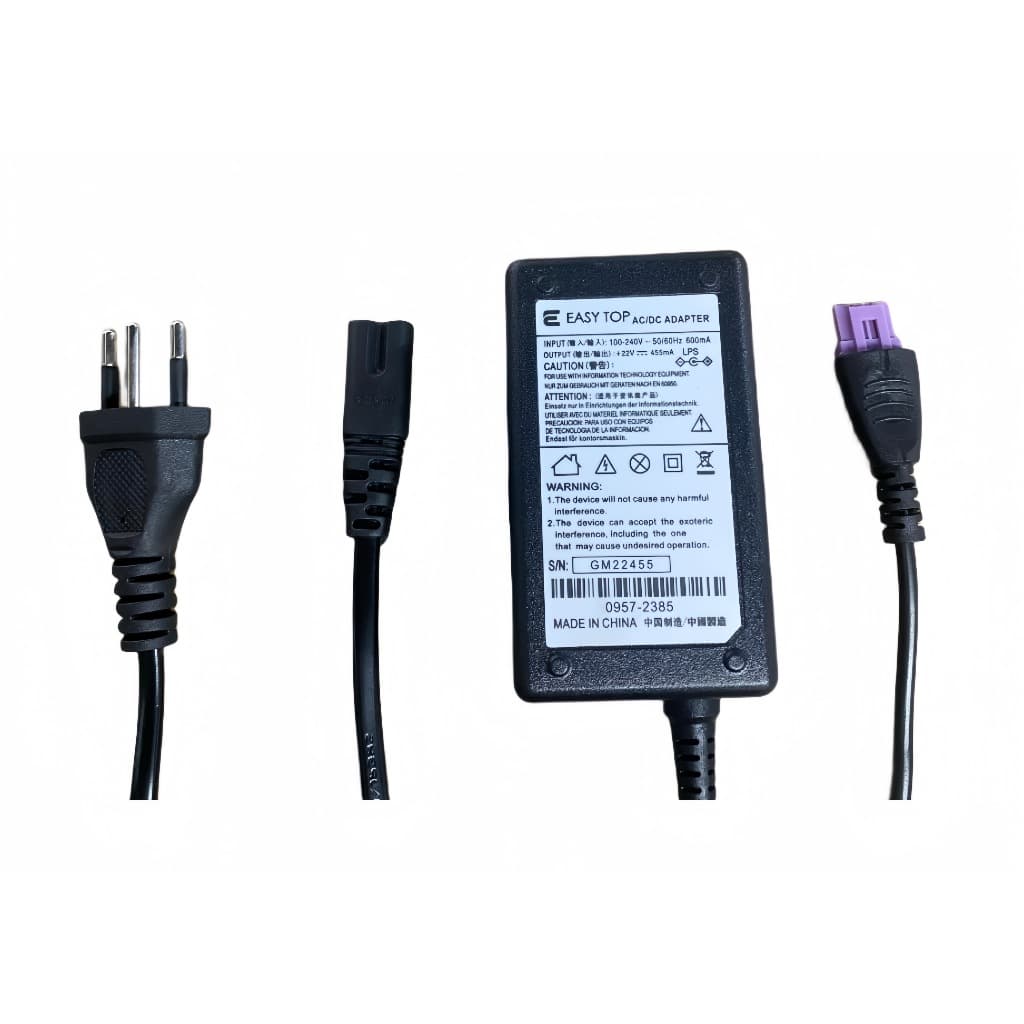 Fonte Para Impressora Hp Advantage 1516 2546 22v Plug Roxo