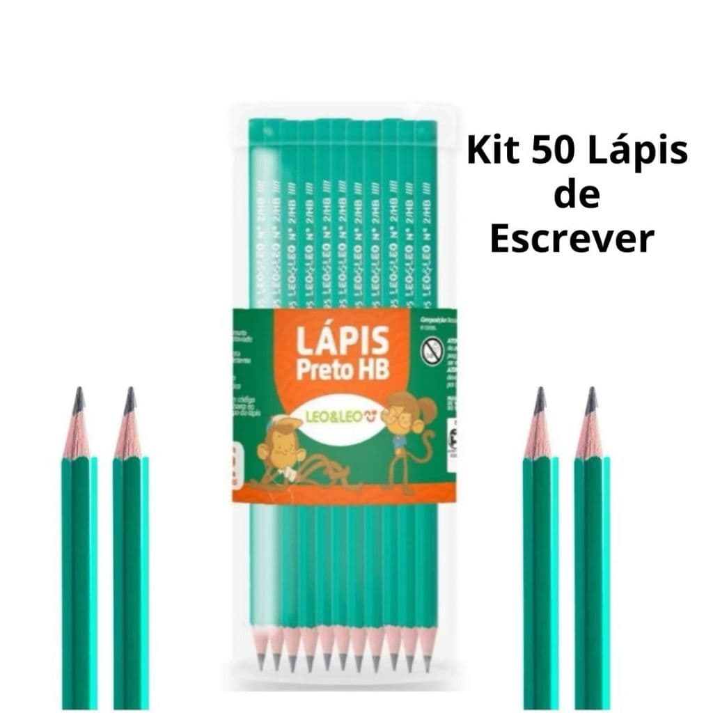 Kit de 10 a 50 lápis de Escrever Nº2 Preto Mais Barato 50 Unidades Escolar Escola Lápis preto
