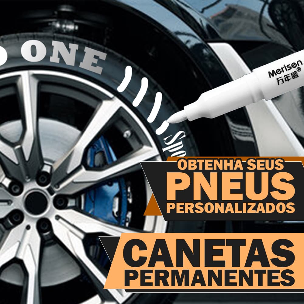 Marcadores Permanentes Para Pneu Pintura 12 Peças Cor Branca Personalização Profissional Caneta Cerâmica/Pneu/Tecido/DIY