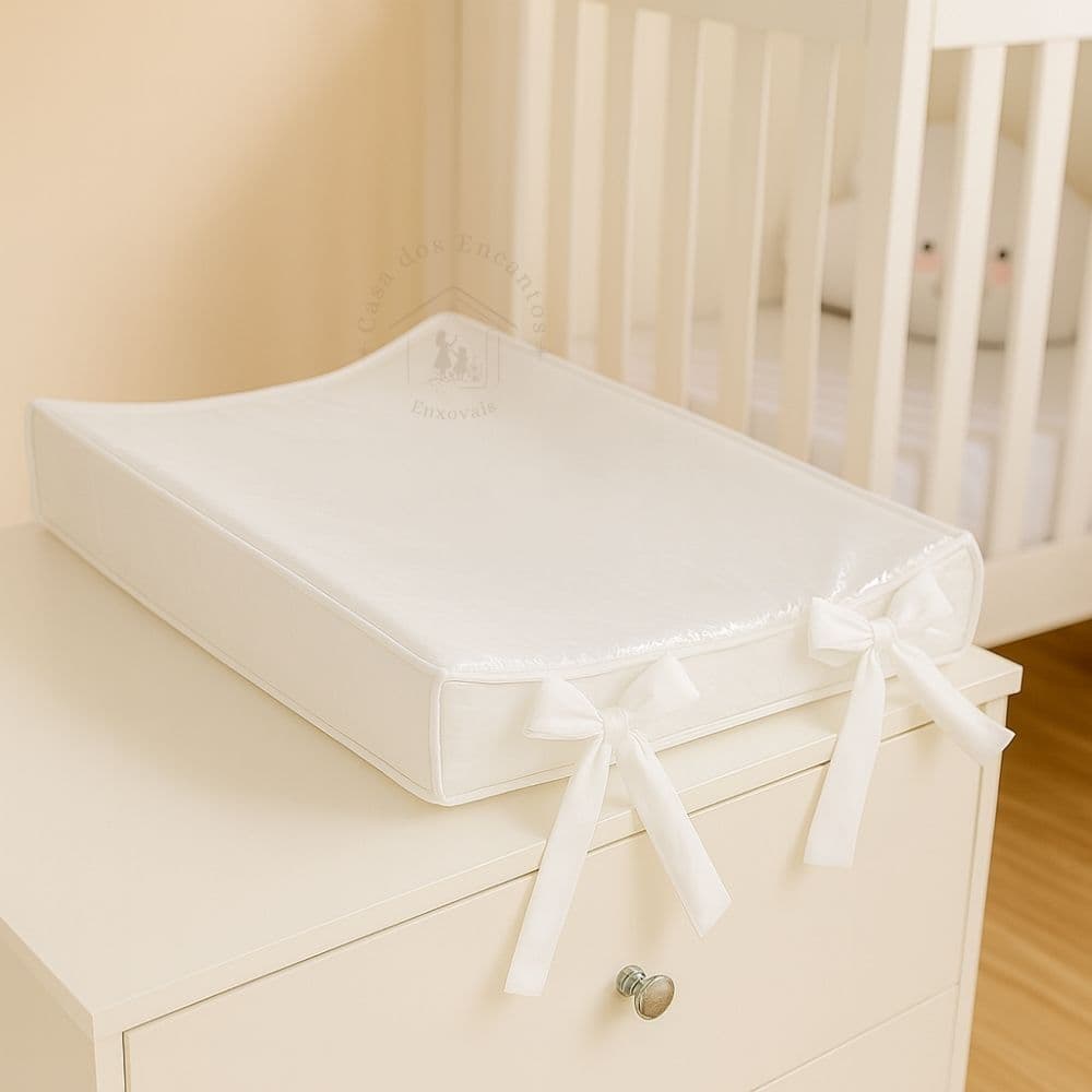 Trocador de Comoda Fraldas com Abas Laterais – Capa Plástica Impermeável