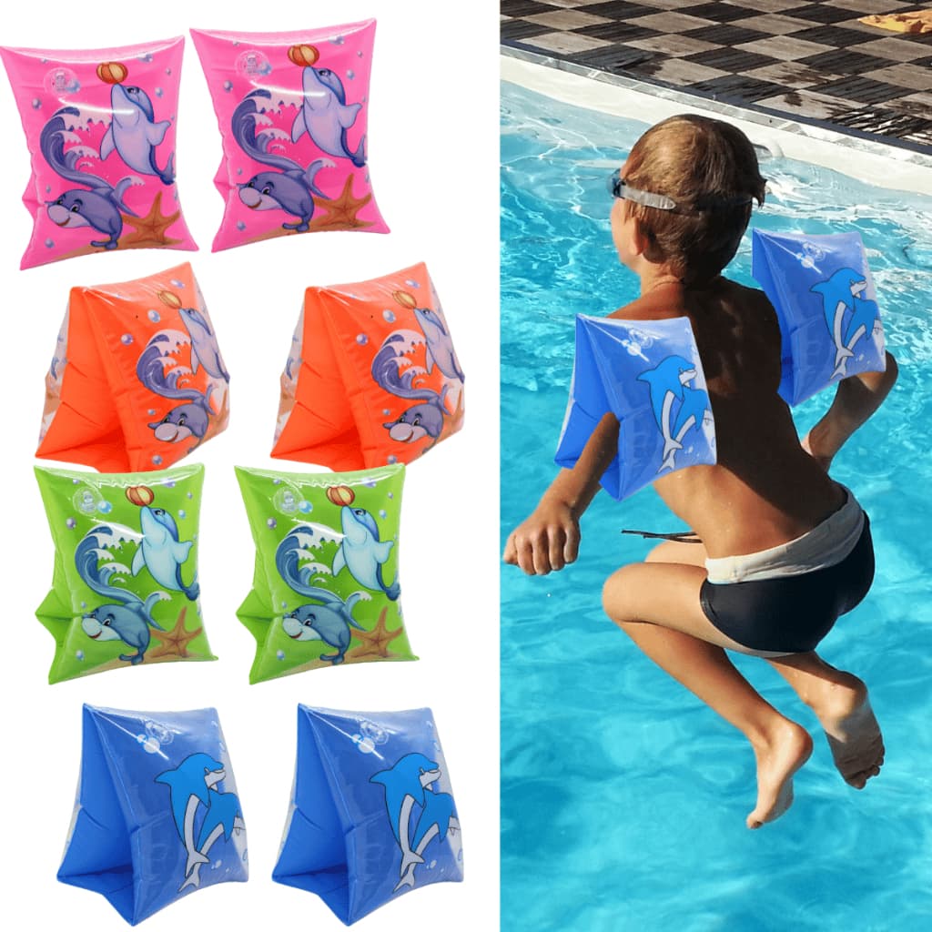 Kit Boia Infantil de Braço Flutuante Infantil Piscina Praia Confortável Segura para Menino e Menina