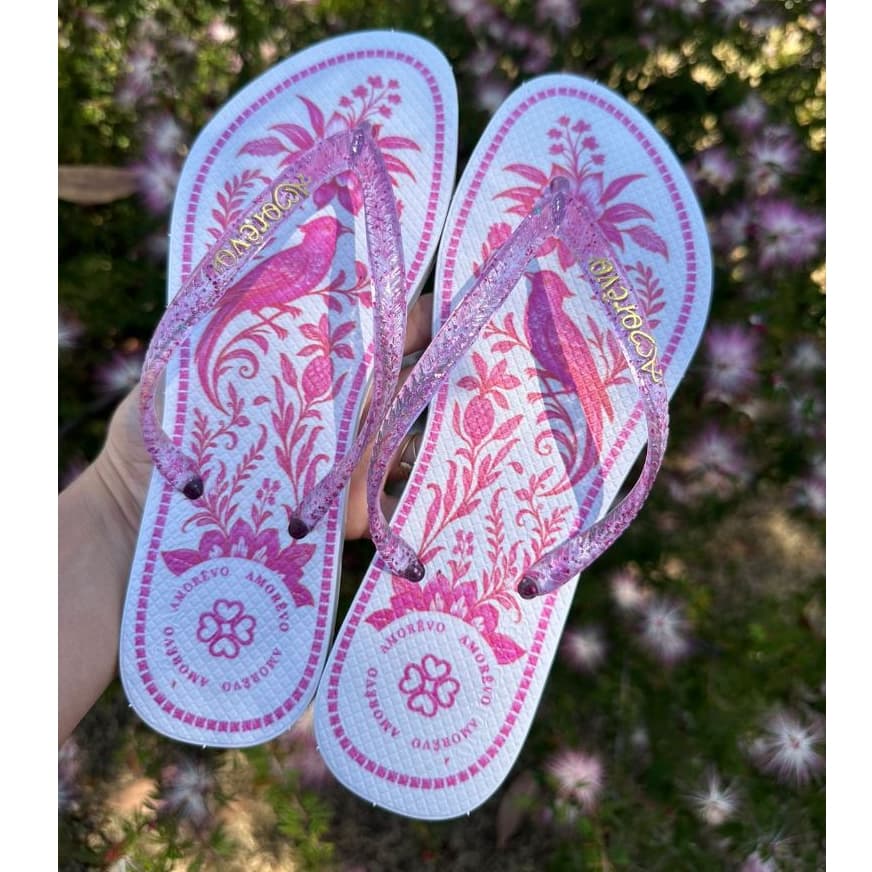 Chinelo Amorevo Feminino Estampado de Alta Qualidade – Conforto, Maciez e Leveza no Dia a Dia