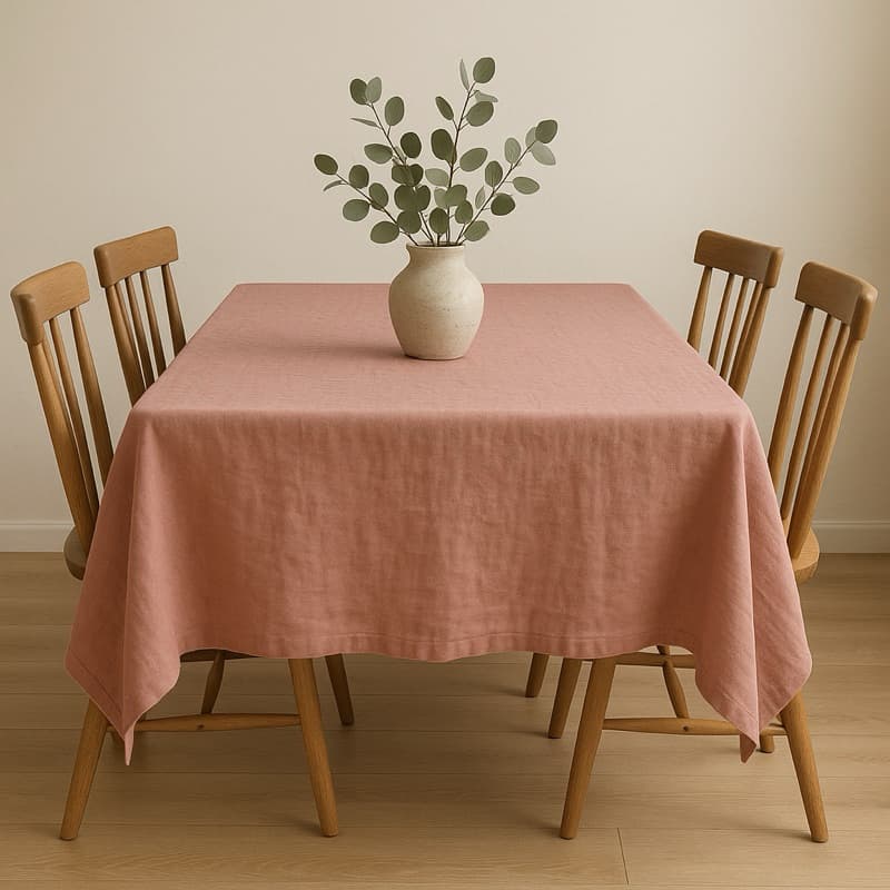 Toalha De Mesa Linho Rústico 2,50x1,50 8 Lugares Promoção Queima De Estoque