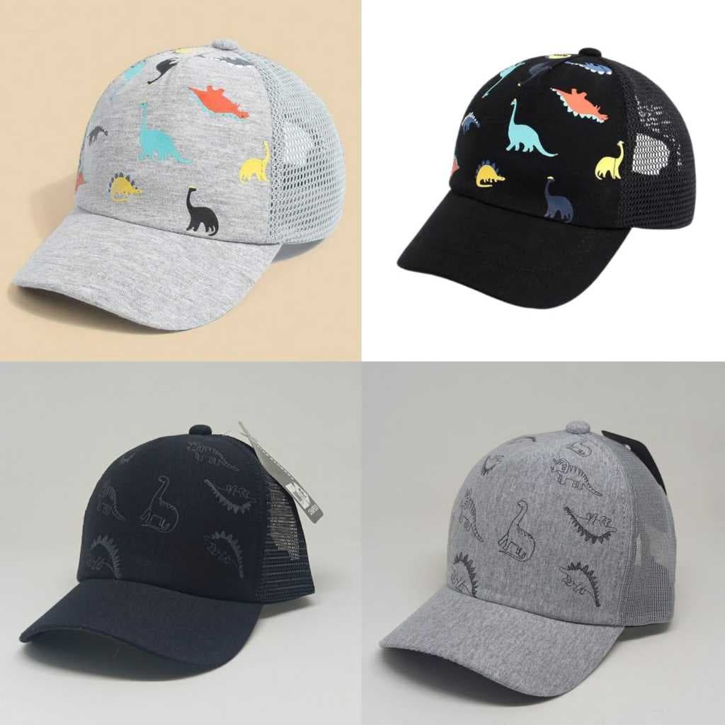 Bonés Infantil Com Estampa De Dinossauro Para Crianças