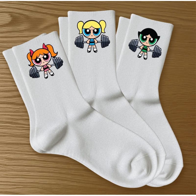 kit 3 Meias Esportivas Despojadas Academia Super Poderosas