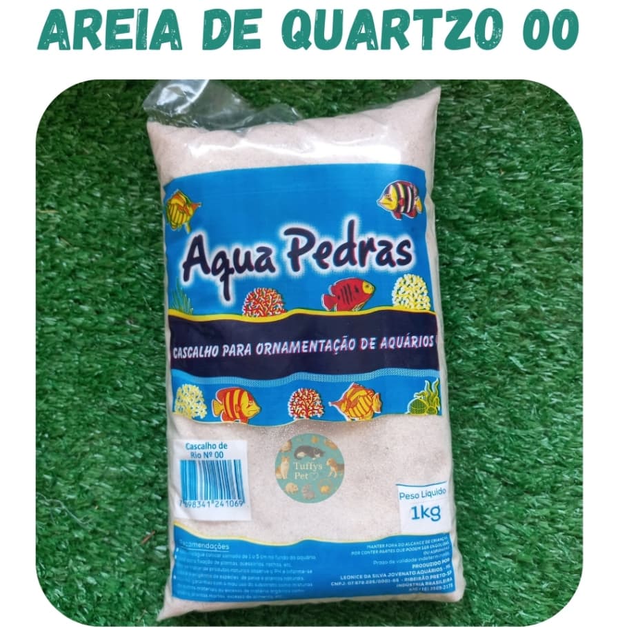 Areia de Quartzo 00 (1kg) para Aquário Banho a Seco Roedores Hamster