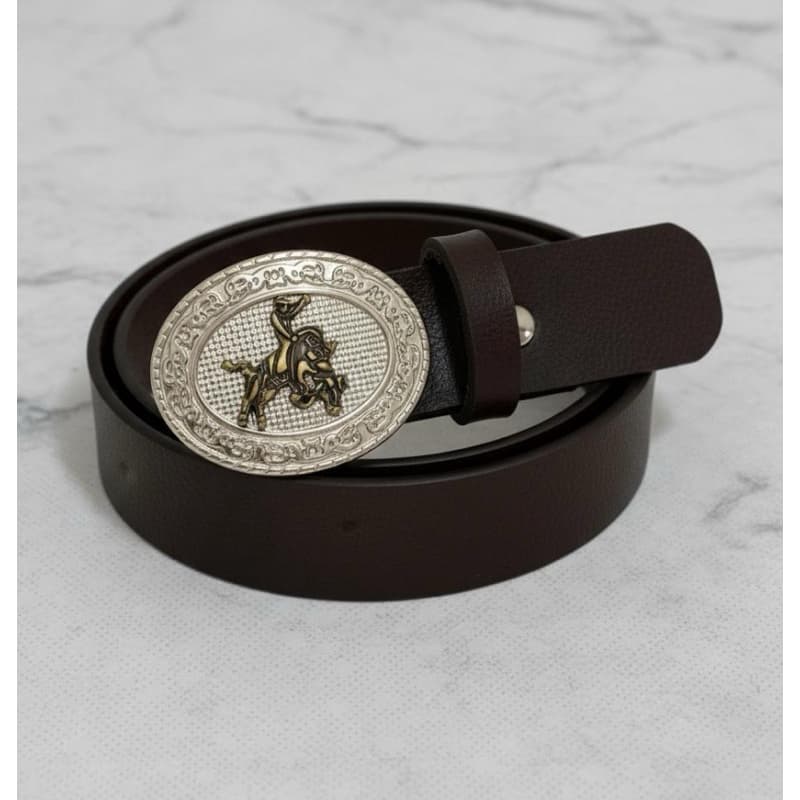 Cinto INFANTIL Country RODEIO Cawboy Inspiração Peão de Barretos fivela em metal