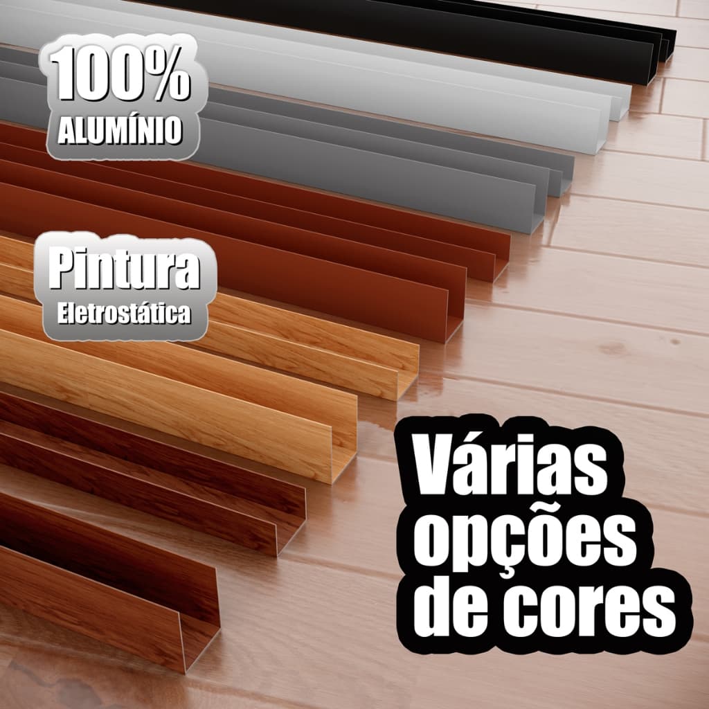 Protetor Saia de Porta Aluminio Facilit 2,7cm