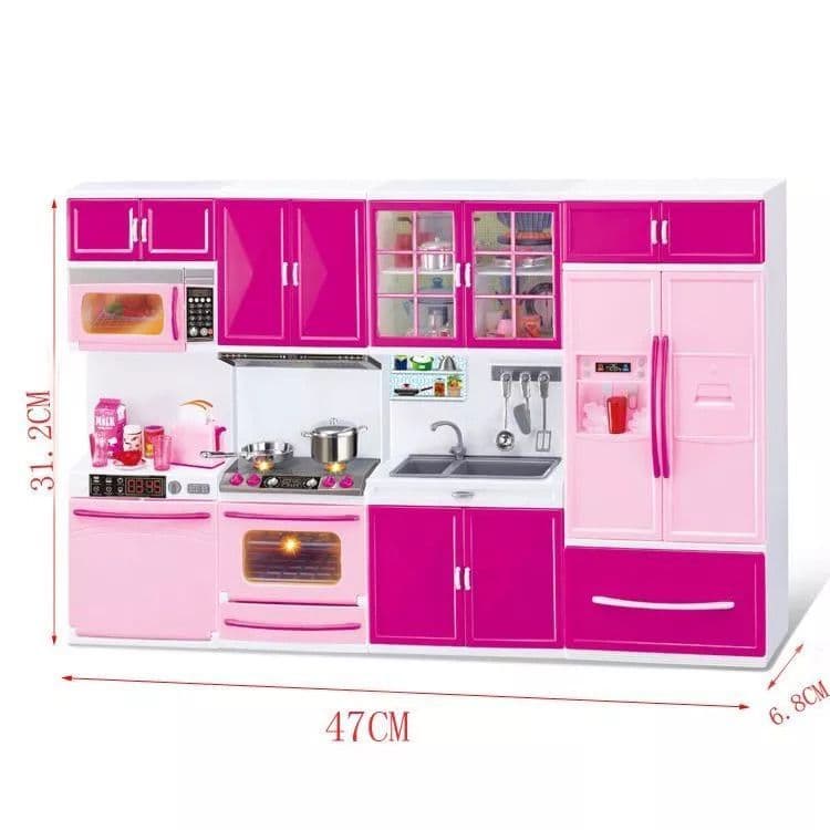 Kit Mini Cozinha Brinquedo Infantil Completo  Comidinhas Eletrodomésticos