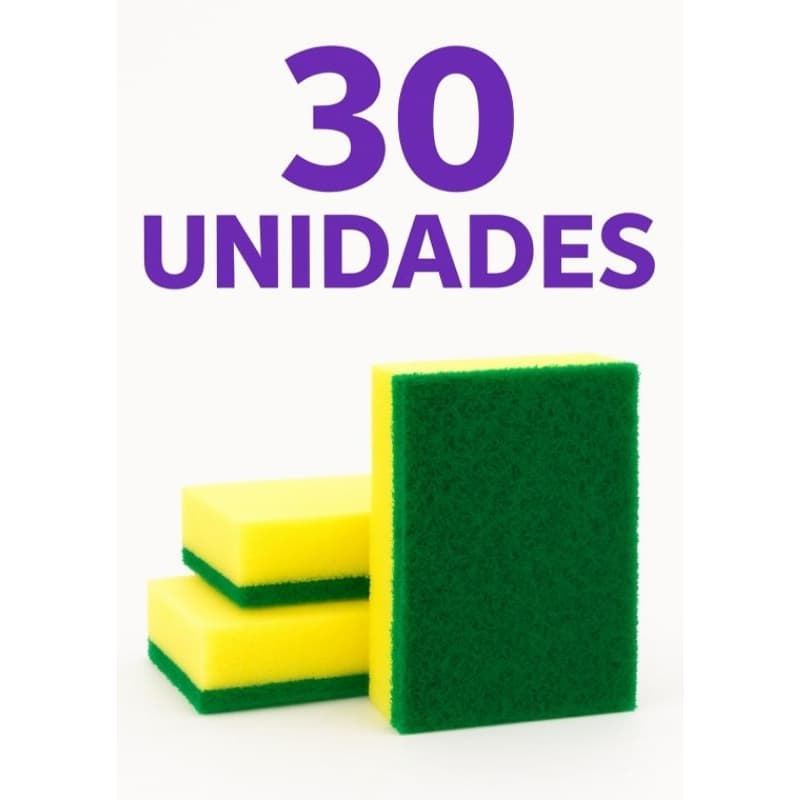 Kit 30 Esponjas Dupla Face Exata Esponflora –Buchinha de Limpeza Prática e Econômica! 🧽✨