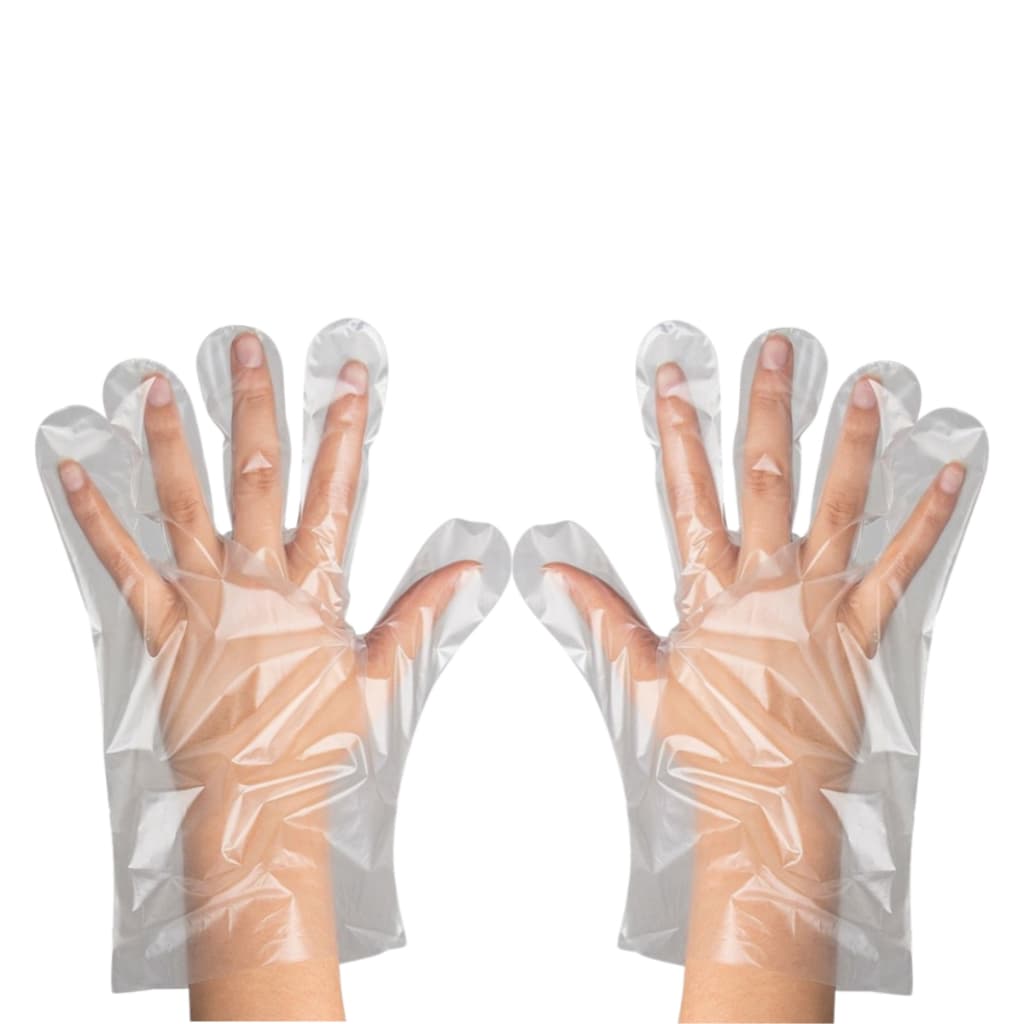 Luva Plástica Descartável Kit 1000 un - Talge Tamanho Único Restaurante, Estética, Higiene e Limpeza