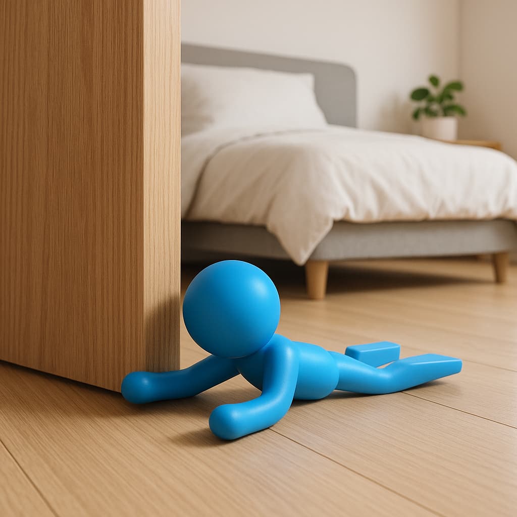 Suporte Trava Porta Sticker Aparador Peso Trava Porta Cunha Calço Divertido