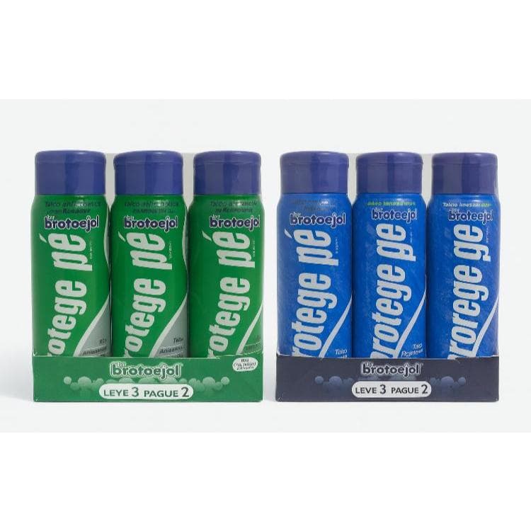 Kit Talco para os pés  Protege Pé Brotoejol Leve 3 Pague2 100g