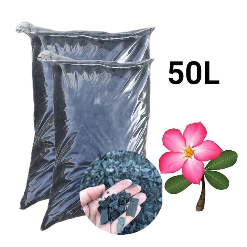 Carvão Triturado 50 Litros Para Substrato Adubos Jardinagem Plantas Em Geral