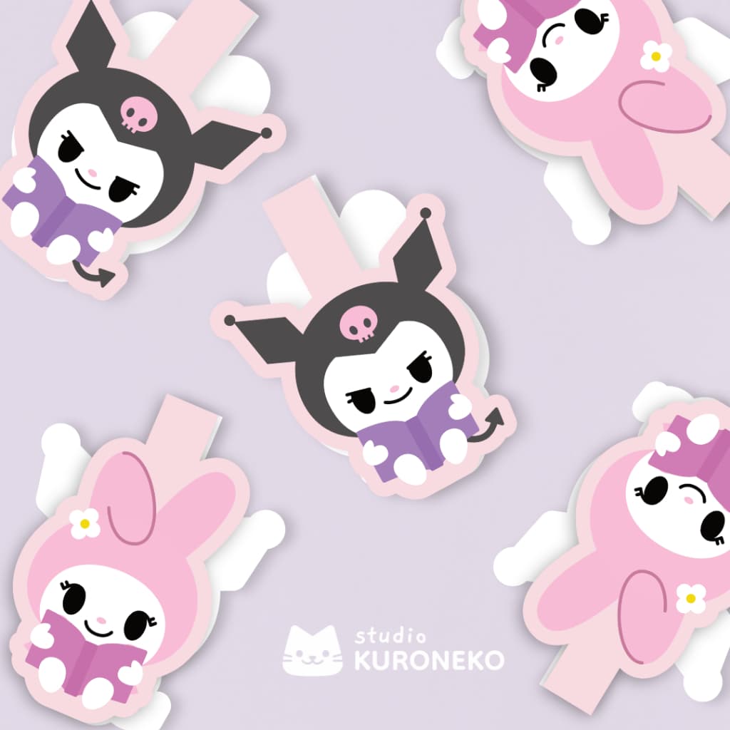 Marca Página Magnético - My Melody e Kuromi