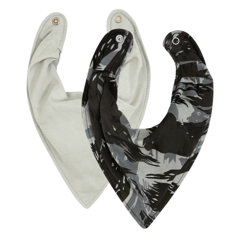 Kit com 2 Babadores Impermeáveis Bandana para Bebê - 100% Algodão, Reutilizáveis e Laváveis