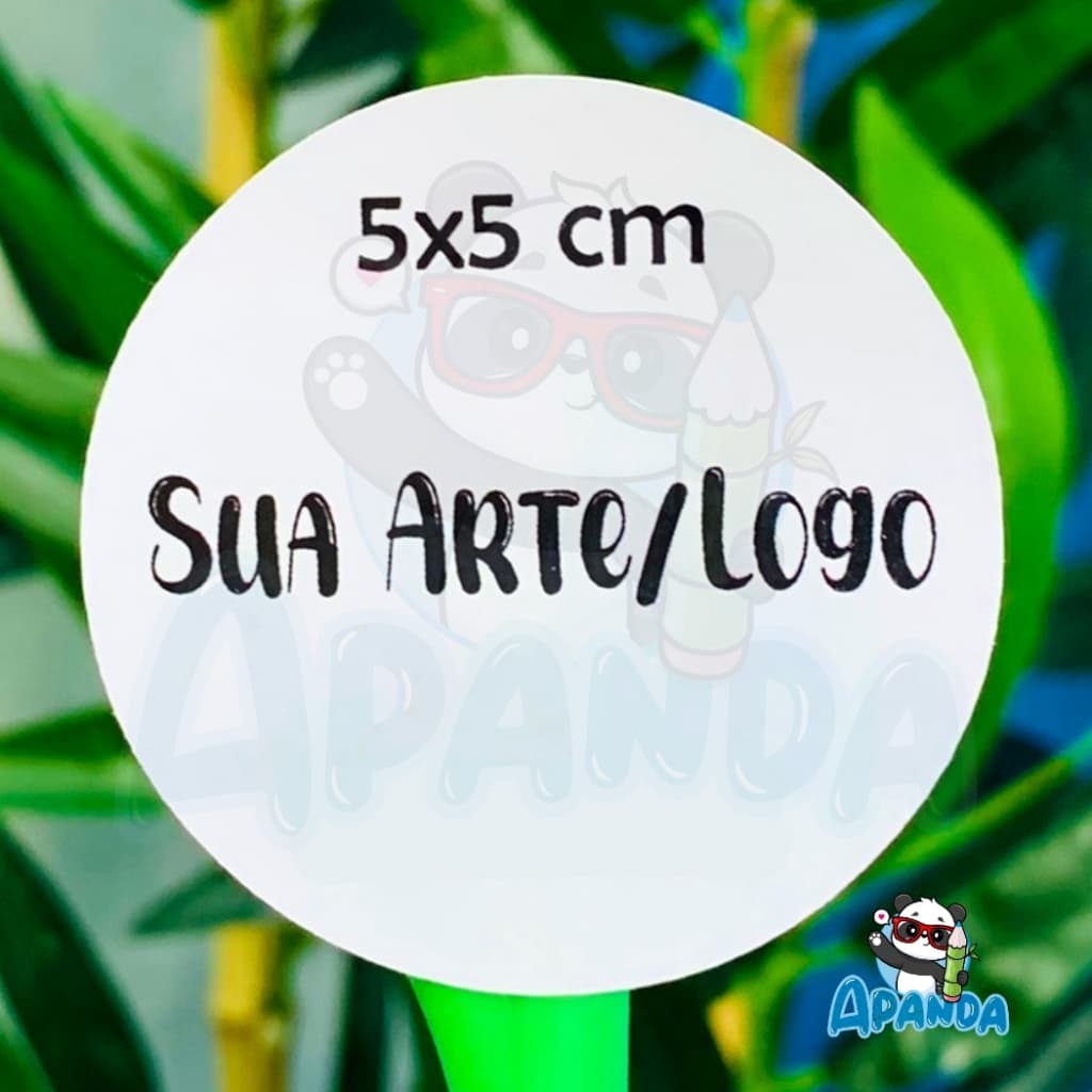 Adesivos Personalizados 5x5 cm - Com Sua Arte ou Logo
