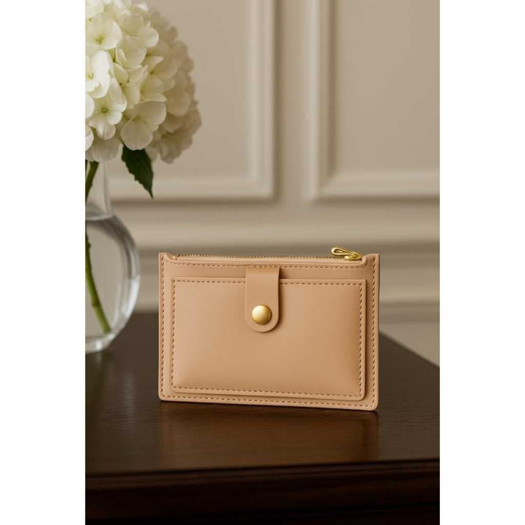 Kit 3 Carteiras Feminina Moda Curta Multifunçional Botão De Pressão Bolço Moedas Lançamento