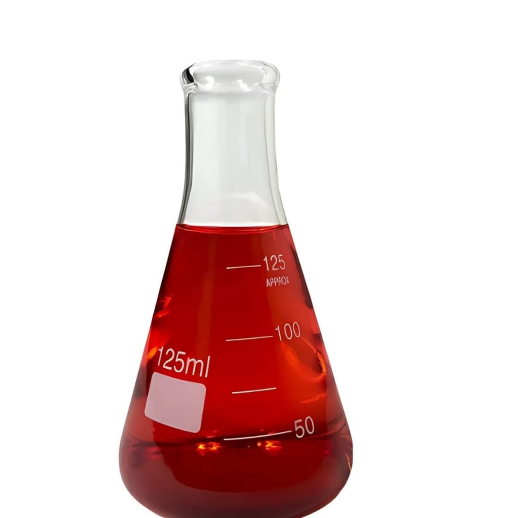 ERLENMEYER DE VIDRO GRADUADO 125ML - BOCA ESTREITA