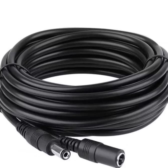 Cabo de Extensão Adptador para Roteador de Camera de Segurança 5,5* 2,1mm DC 12V