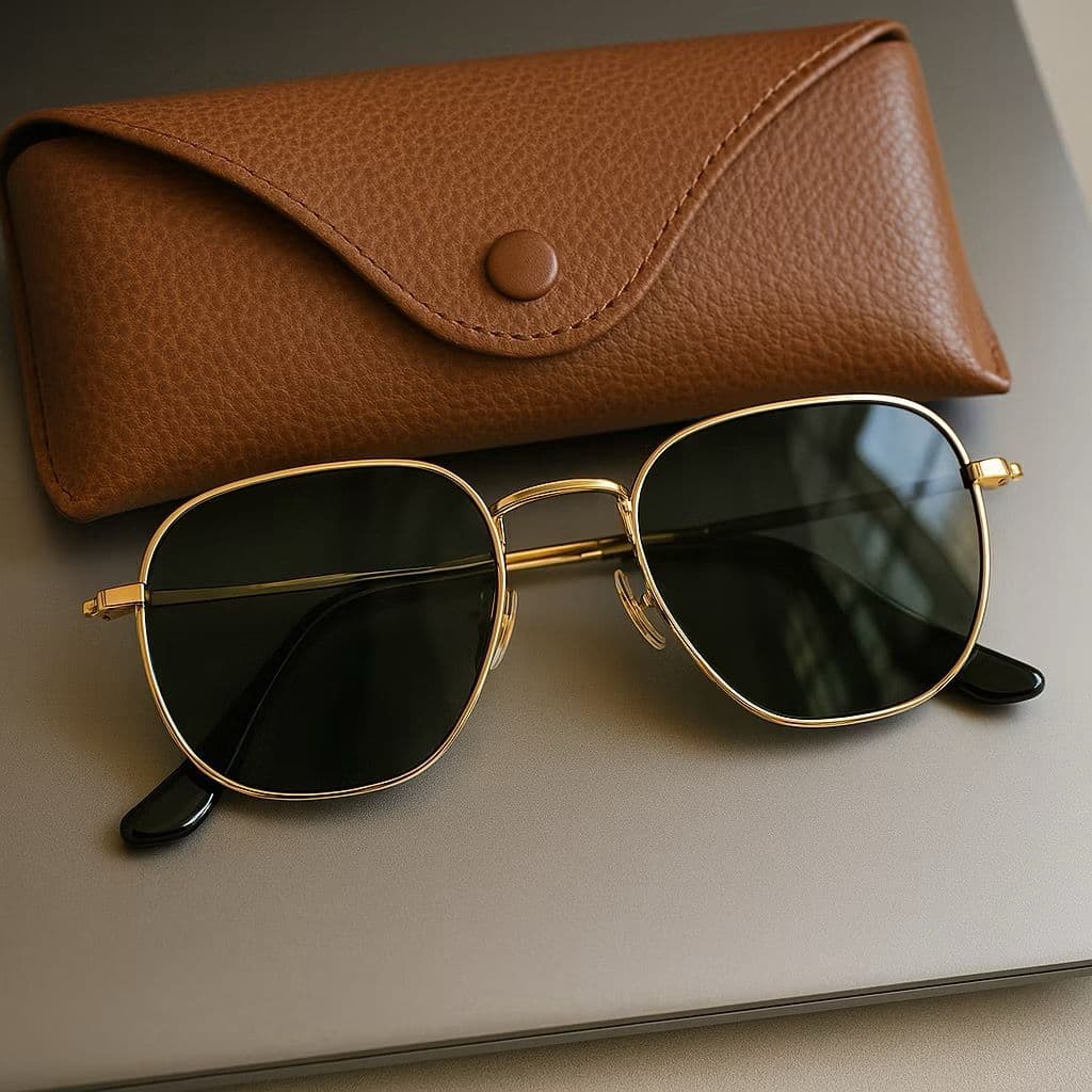 Óculos de Sol Hexagonal Unissex Marca Polarizado Tradicional 2026