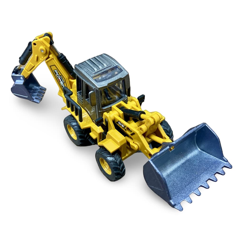 🚜 Mini Pá Carregadeira Escavadeira Bobcat Die-Cast com Fricção | Miniatura Brinquedo de Construção Realista 🛠️