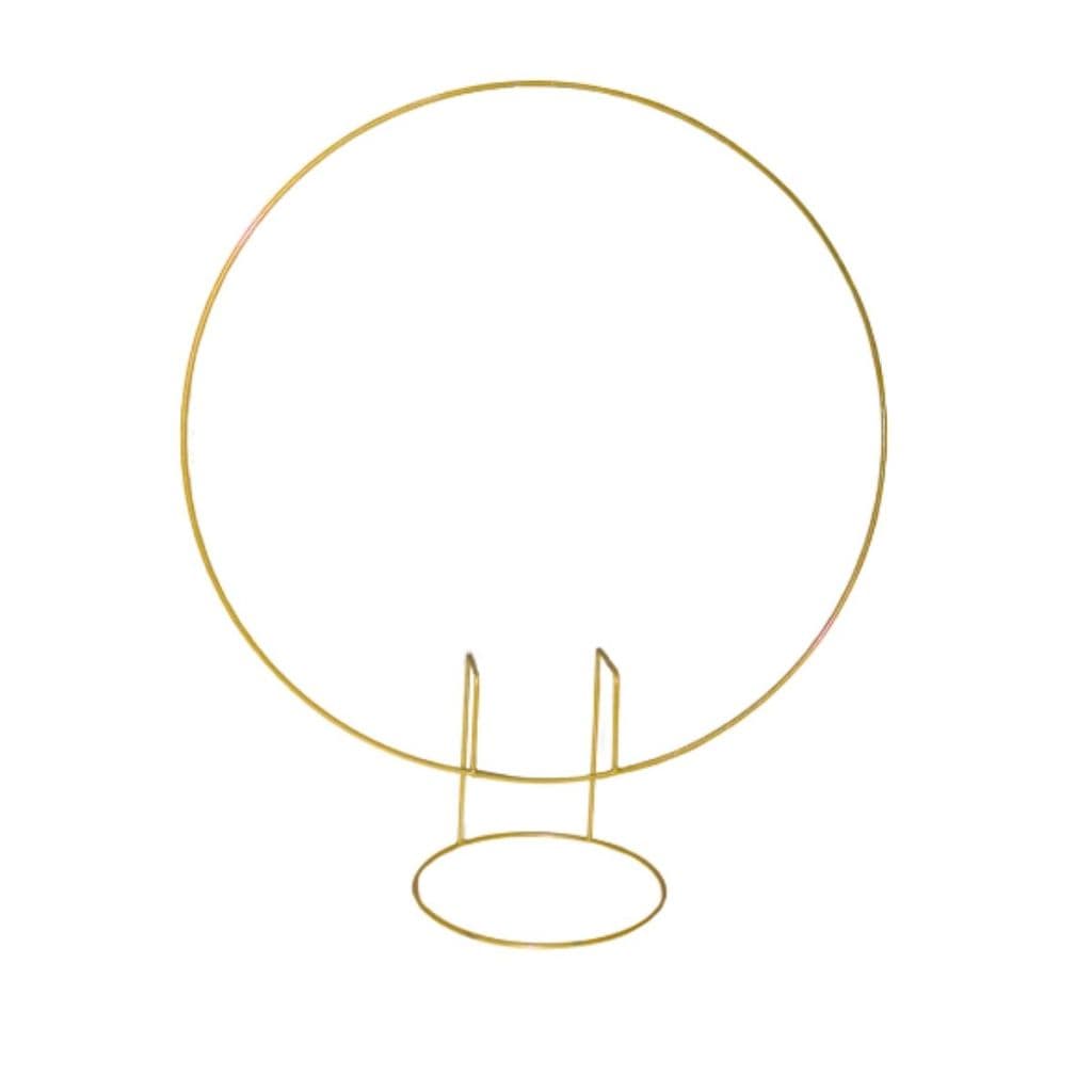 Mini Arco Redondo de Mesa 50cm – Suporte para Balões, Flores e Decoração de Festas