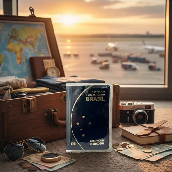 2 peças capa protetora para passaporte