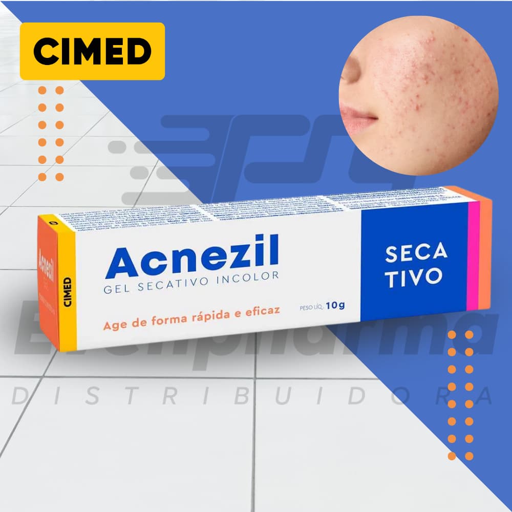 Gel secativo de espinhas rápido pele acne Acnezil incolor Cimed