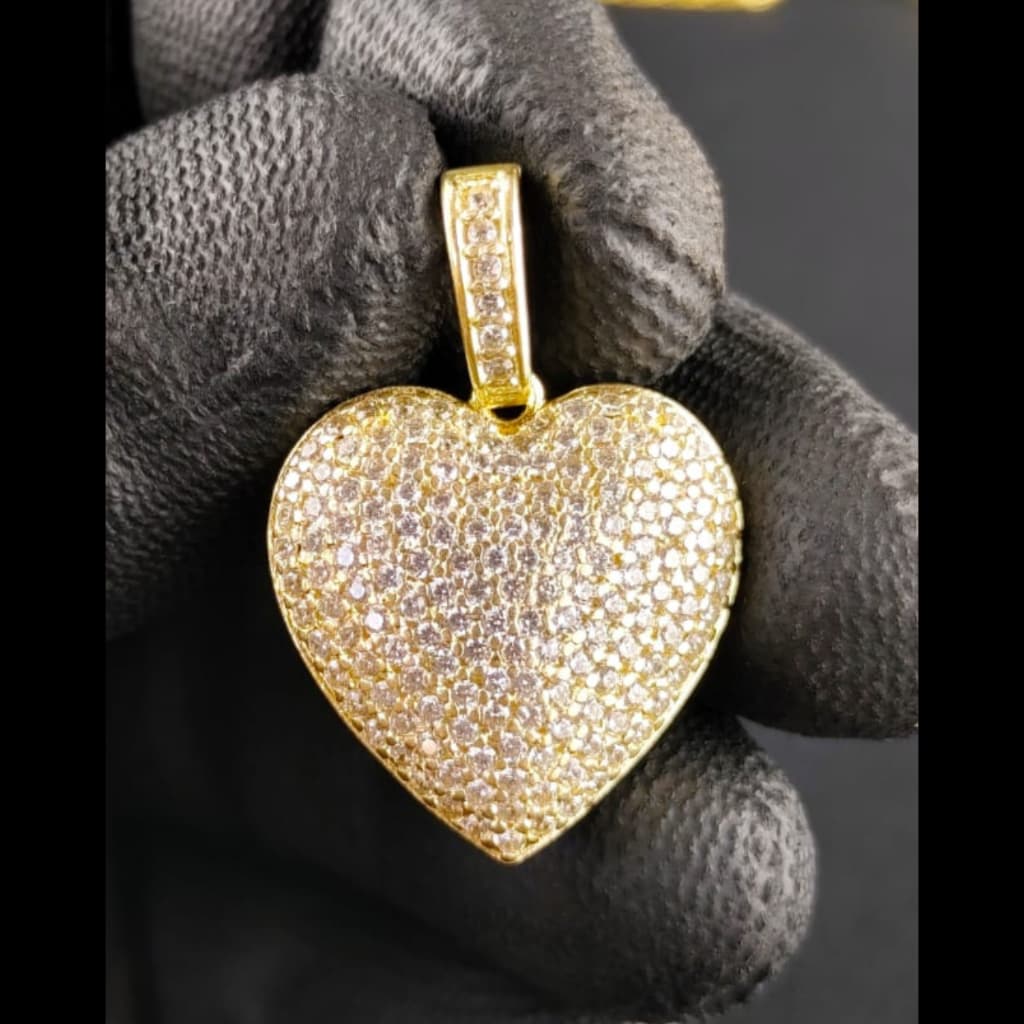 PINGENTE CORAÇÃO 3,5 CM - 100% MOEDA ANTIGA - ENVIO IMEDIATO